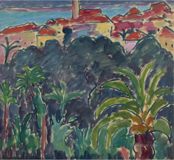 Expresionismo Painting - PAISAJE DEL SUR BORDIGHERA Alexej von Jawlensky Expresionismo